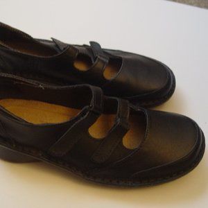 NAOT black leather Mary Jane shoes sz 38 US 7.5
